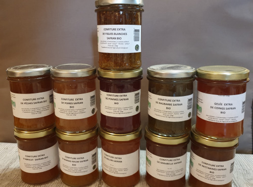 La Ferme du Montet - Colis de confiture BIO au safran - 4 produits