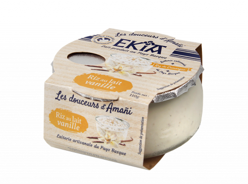 Bastidarra – Ekia - Riz au lait vanille  - 8 pots