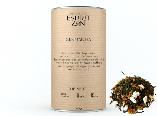 Esprit Zen - Thé Vert "Genmaïcha" - Boite 100g