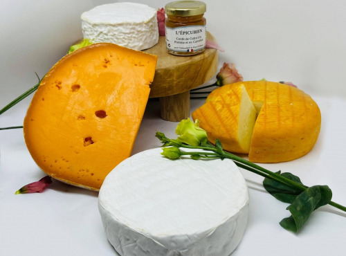 La Fromagerie Sainte Godeleine - Coffret 4 fromages + 1 Confit Cidre