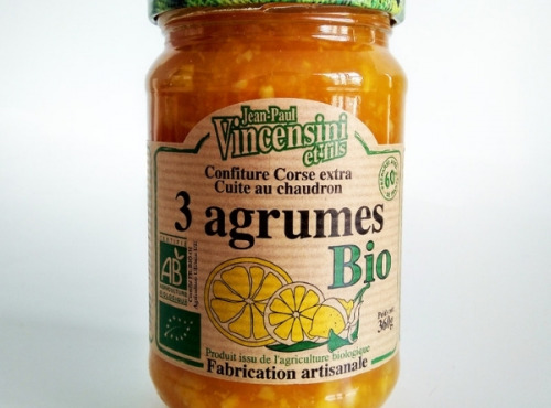 Jean-Paul Vincensini et Fils - Confiture de 3 Agrumes Bio