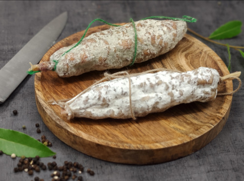 Ferme de la Mare - Saucisson sec au piment d'Espelette - 180g