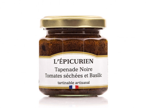 L'Epicurien - Tapenade Noire Tomates Séchées et Basilic