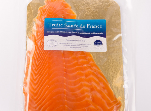 Saumon de France - Truite élevée en mer fumée - 4 Tranches 160 g