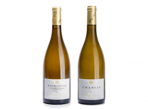 Domaine Tupinier Philippe - Lot De 2 Vins Blancs : Chablis 2020 AOC et Côte D'Auxerre Blanc 2019 - 2 Bouteilles De 75 Cl