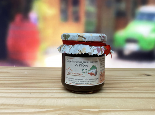 Les Perles Rouges - Confiture de Prune Sauvage du Périgord