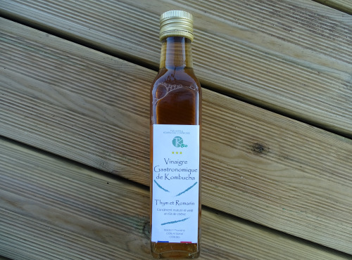 TK Bio - The Kefir et Kombucha Compagnie - Vinaigre Gastronomique de Kombucha Thym Romarin