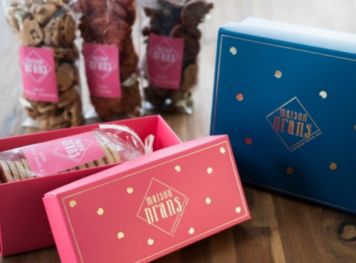 Biscuiterie Maison Drans - Coffret Petite Attention de Croq'amour à la Vanille - 100 g