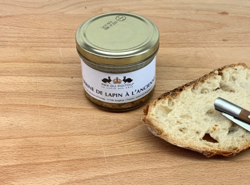 Eleveurs d'Orylag - REX DU POITOU - Terrine de Lapin à l'Ancienne 90g