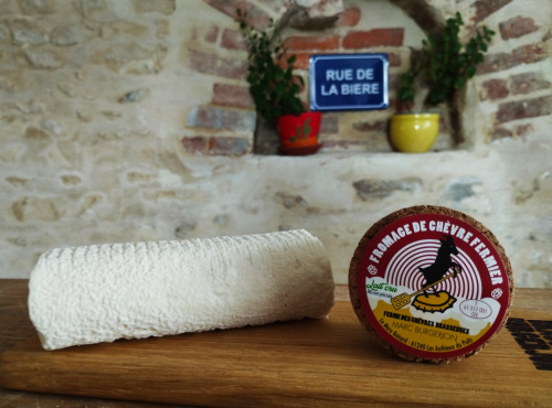 Ferme des Chèvres Brasseuses - Fromage de chèvre - BUCHE BLANCHE au lait cru