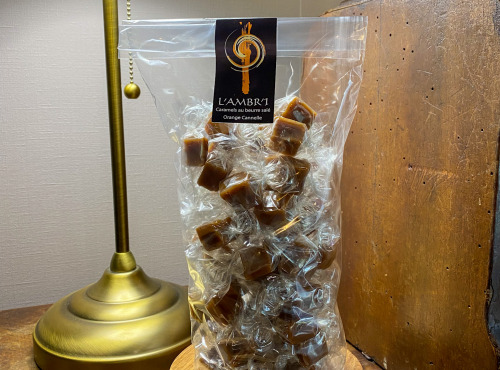 L'AMBR'1 Caramels et Gourmandises - Caramel A L'Orange Et Cannelle - Sachet De 300g