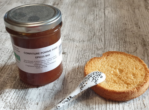 La Ferme du Montet - Confiture Extra de Pomme Poire epices - 220g