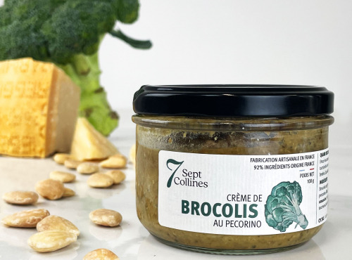 Sept Collines - Crème de Brocolis au Pécorino et Amandes - 200g