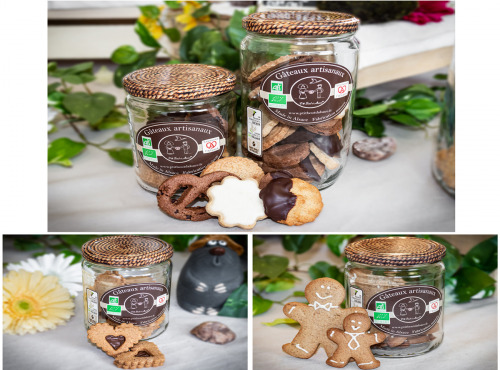 P'tit Bout d'Alsace - Coffret "Eco" Sablés & Cakes BIO Traditionnels Alsaciens - 9p