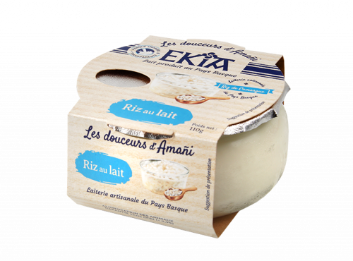 Bastidarra – Ekia - Riz au lait nature  - 8 pots