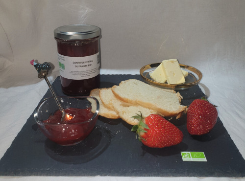 La Ferme du Montet - Confiture Extra de fraises BIO - 220 g