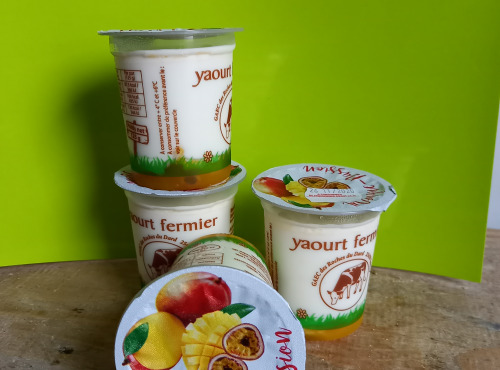 Ferme Chambon - Yaourts Au Lait Cru Et Aux Fruits (mangue-passion) X4