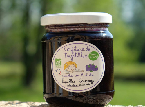 Papilles Sauvages - Confiture de Myrtilles Sauvages d'Ardèche - Bio