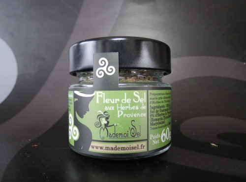 Le Panier à Poissons - Fleur De Sel Aux Herbes De Provence 60g, 100% Sel De Guérande