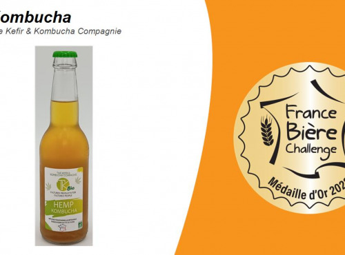 TK Bio - The Kefir et Kombucha Compagnie - Kombucha au chanvre – 12x33cl