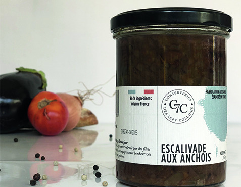 Sept Collines - Escalivade aux Anchois, des Légumes d'été Juste Grillés au Four - 350g