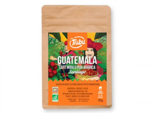 LA TRIBU - Café Santiago Guatemala Moulu 200g Équitable & Bio