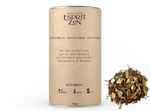 Esprit Zen - Rooïbos "Gingembre Menthe" - Boite 100g