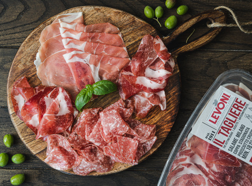 Maison BAYLE   -                                                                                                                                       Champions du Monde de boucherie 2016 - Assiette Italienne - Saucisson, Jambon cru et Coppa - 120g Sans gluten sans lactose