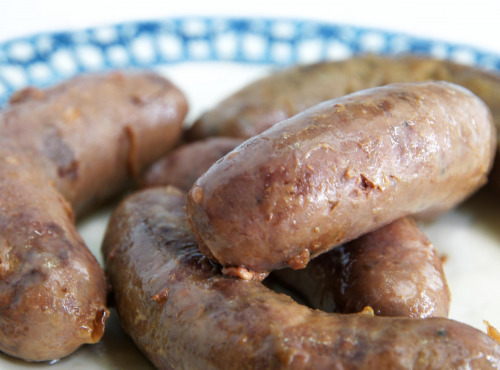 La ferme d'Enjacquet - Saucisses de Porc Confites à la Graisse de Canard x4