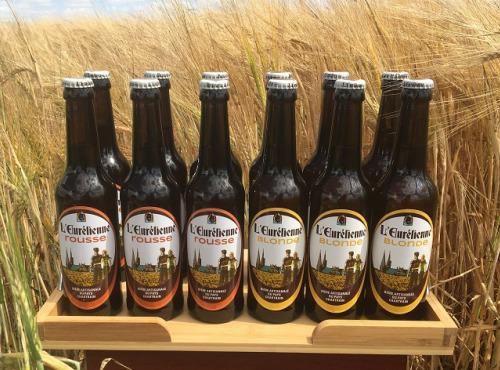 L'Eurélienne - Brasserie de Chandres - 12x Bières L'Eurélienne 33cl : 6 Blonde , 6 Rousse