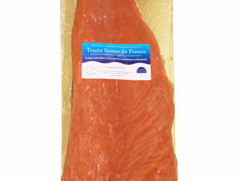 Saumon de France - Truite élevée en mer fumée – 1 Filet prétranché 600 g