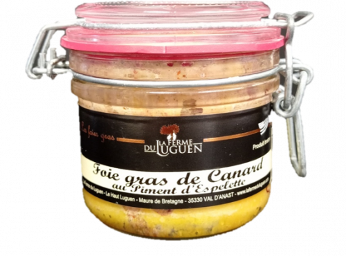 La Ferme du Luguen - Foie gras de canard entier au piment d'Espelette - Verrine 180g