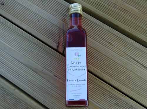 TK Bio - The Kefir et Kombucha Compagnie - Vinaigre Gastronomique de Kombucha Hibiscus Lavande