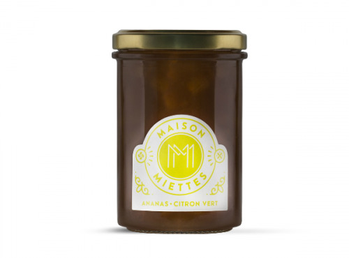 Maison Miettes - Confiture Ananas Citron Vert - 240g