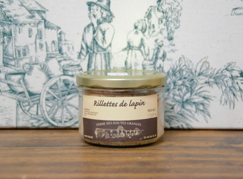 Ferme des Hautes Granges - Rillettes de lapin - 190 g