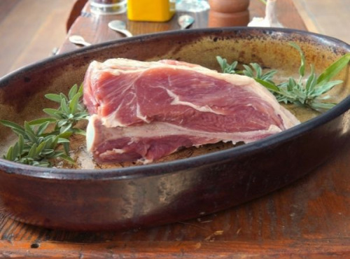 La Ferme du Chaudron - Palette 1/2 Sel de porc BIO - 1,3 Kg