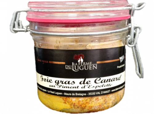 La Ferme du Luguen - Foie gras de canard entier au piment d'Espelette - Verrine 300g