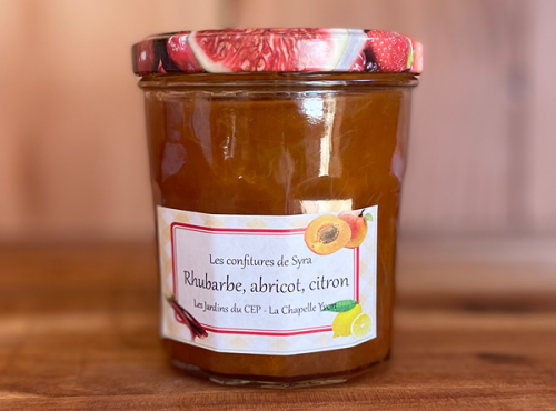 Les Jardins du CEP - Sève du Jardin - Confiture rhubarbe abricot citron