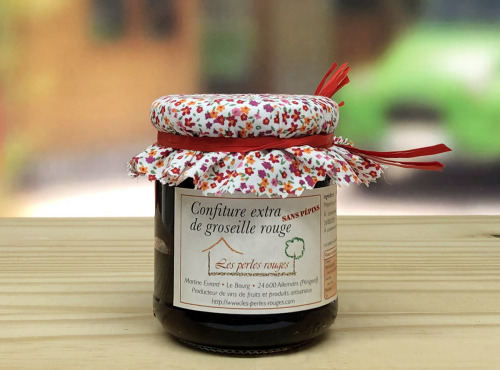 Les Perles Rouges - Confiture Extra De Groseille Rouge Épépinée