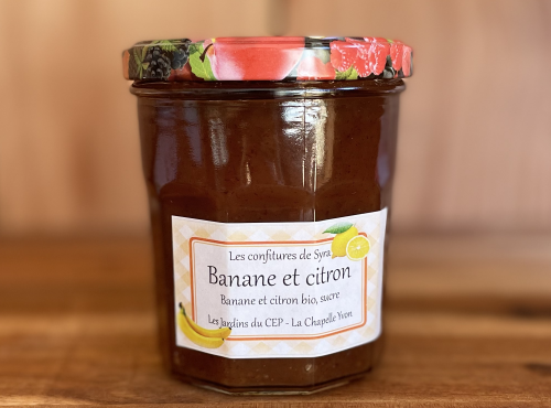 Les Jardins du CEP - Sève du Jardin - Confiture banane citron