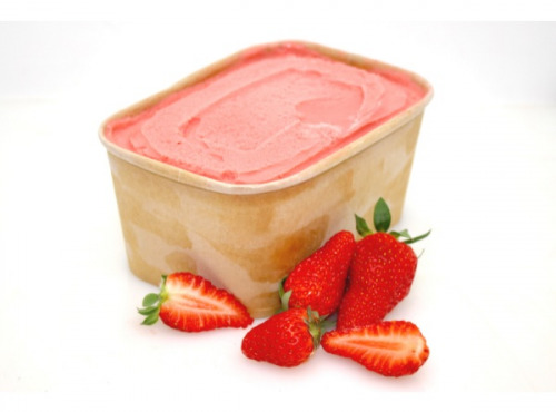 Sÿba - Glaces végétales - 1L - Sorbet fraise de Carpentras