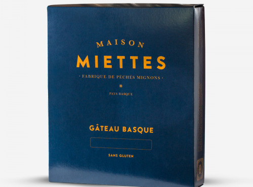 Maison Miettes - Gâteau Basque Sans Gluten Cassis Citronnelle