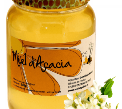 Miel et Pollen - Miel d'acacia 500g