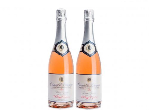 Domaine Tupinier Philippe - 2 Bouteilles De Crémant De Bourgogne Rosé