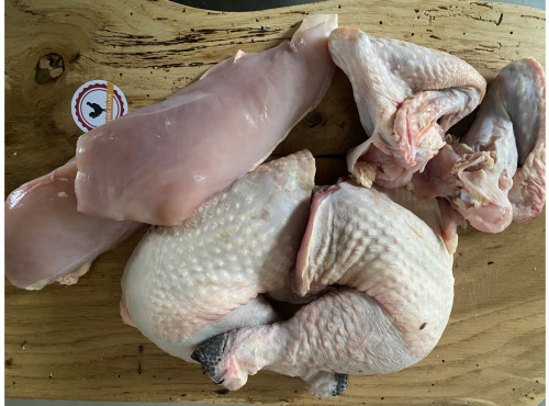 Ferme ALLAIN - Coq fermier 2,4 kg découpé