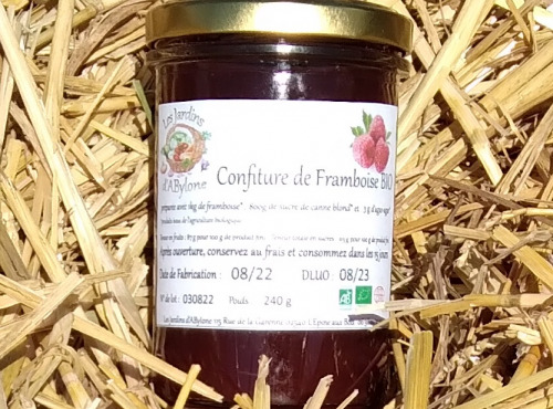 Les Jardins d'Abylone - BIO - Confiture de framboises bio