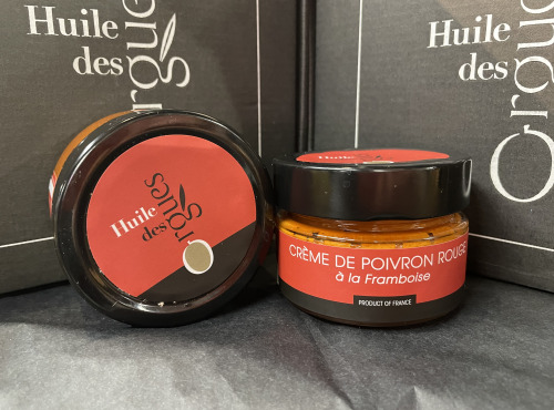 Huile des Orgues - Crème de poivron rouge à la framboise