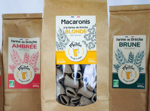 Maltivor - Macaronis à la Farine de Drêche de Bière Blonde - 250 g