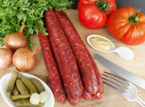 GAEC Villeneuve - Boeuf à la ferme - Lot De 2 Paquets De 6 Merguez De Bœuf Blonde D’aquitaine