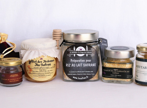 Le safran - l'or rouge des Ardennes - Safran, Riz Au Lait, Fleur De Sel, Moutarde, Miel